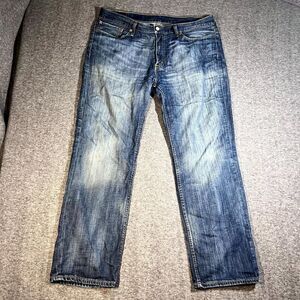 Levi's 514 Jeans Mens 40x31 (Tag 38x32) Blue Classic Straight Fit Stretch Denim